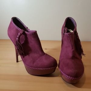 Justfabulous Purple Ankle boots Size:9